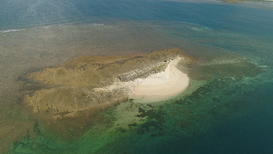 桑迪岛在海上 菲律宾海景海洋旅行海岸热带假期蓝色支撑图片