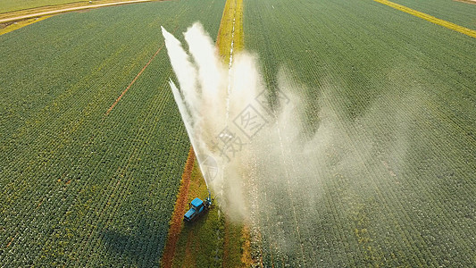 农田灌溉系统农场生长技术机器绿色植物洒水器乡村沙拉农业图片
