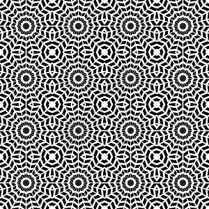 白色布料背景抽象几何键催眠无缝模式 白色背景上的黑轮廓 网页 纹理 卡片 海报 布料 纺织品的模板设计螺旋织物艺术装饰黑色网格几何学打印径向插画