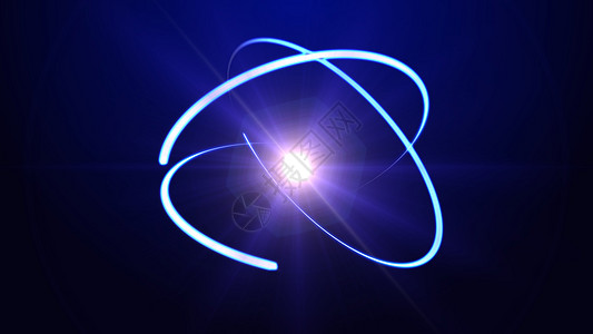 原子分子轨道中子抽象纳米旋转艺术插图运动科学活力圆圈化学黑色图片