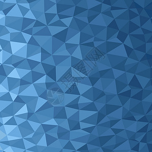 多边形深蓝色马赛克背景 抽象的低聚矢量图 半色调风格的三角形图案 模板几何业务设计与三角形的海报 横幅 卡片 传单六边形坡度技术图片