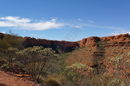 澳大利亚北区Watarrka国家公园奥斯特里利亚的一座峡谷图片