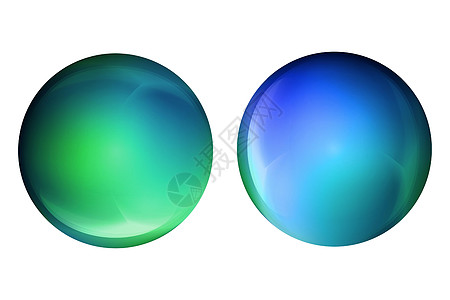 玻璃彩色球或珍贵珍珠 光滑现实的球 3D抽象矢量插图在白色背景上突出显示 大金属泡沫气泡阴影玻璃球塑料按钮网络液体蓝色球体水晶图片
