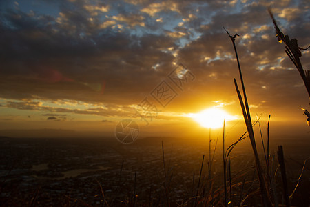 在澳大利亚昆士兰州Townsville 的夕阳景前图片