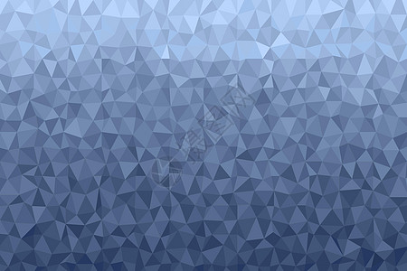 多边形深蓝色马赛克背景 抽象的低聚矢量图 半色调风格的三角形图案 模板几何业务设计与三角形的海报 横幅 卡片 传单技术墙纸水晶折图片