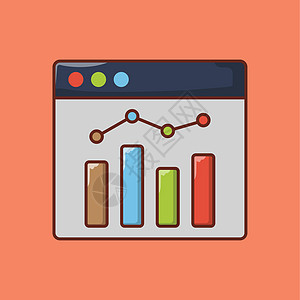 图表图营销金融网站标识网页网络酒吧插图互联网报告背景图片