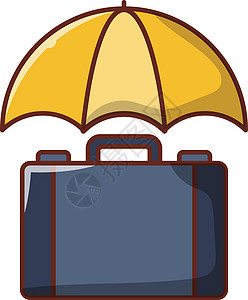 伞式雨伞基金黑色商业安全套装银行金融工作财富预算图片