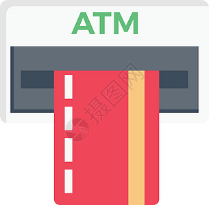 信用信贷员机薪水订金服务现金银行卡片预算货币电子图片