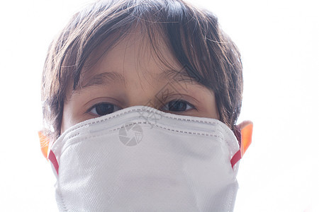 在科罗纳病毒和流感爆发期间 儿童戴面罩男生空气安全过敏感染外科疾病面具病人孩子图片