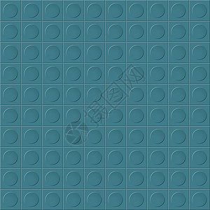 蓝色无缝背景 正方形上有圆圈 用于网站设计的简单平面设计横幅广告海报或传单用于纹理纺织品和包装体积塑料马赛卡纺织品程序陶瓷边缘顺图片