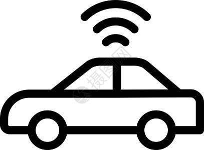 汽车雷达互联网插图运输驾驶传感器技术车辆黑色生态图片