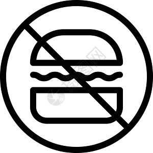 受限制的插图垃圾标签白色饮食警告食物安全背景图片