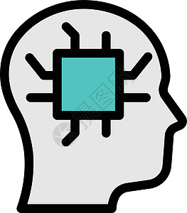 想法智力网络电子技术科学电脑插图商业标识芯片图片