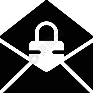 电子邮件安全挂锁密码网络商业隐私插图电脑钥匙黑色图片