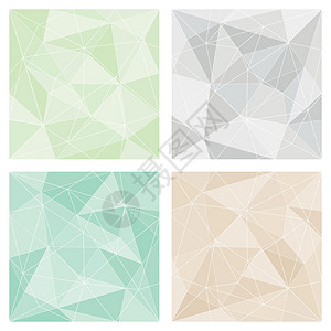灰绿色和柔和的米色三角形矢量背景或人字形表面图案 se图片