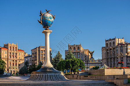 乌克兰基辅零千米标志地方晴天建筑建筑学名胜地球旅游历史纪念碑广场图片