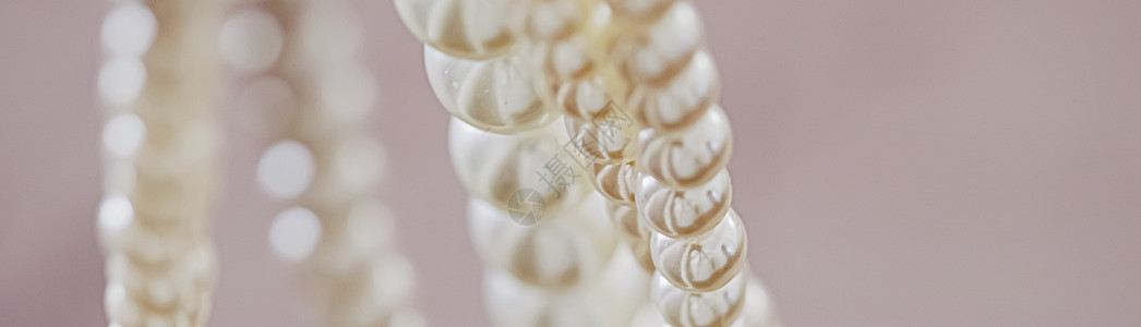 动图珍珠首饰作为奢侈品 gif电影珠宝项链礼物新娘织物婚礼宝石奢华白色背景