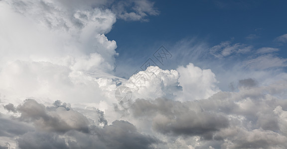 白积云云气候天堂晴天白色阳光天空风景天气气氛蓝色图片