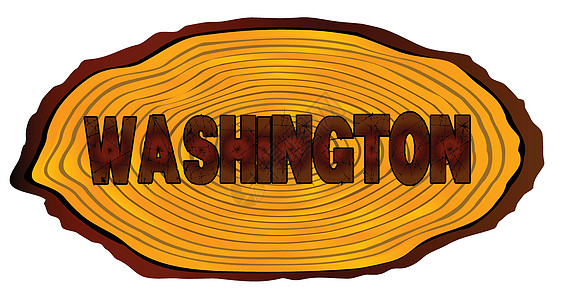 华盛顿日志签名粮食木材直流电艺术绘画木头图片