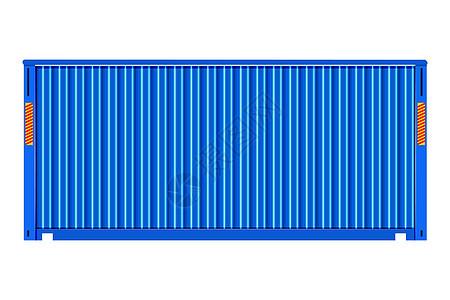 用于运输和运输工作的货物集装箱在白色背景下被隔离图片