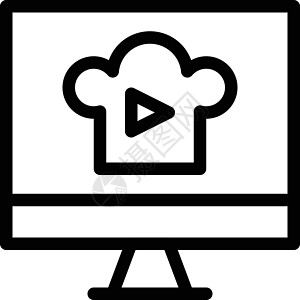 厨师课程送货培训班菜单购物桌面商业插图视频网站餐厅图片