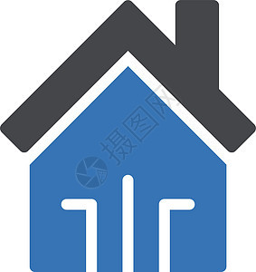 居内主页夹子财产住宅按钮家庭用户网络互联网插图图片