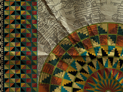古代印加 Ar历史考古学废墟纺织品绘画美人组织骆驼传统艺术品图片