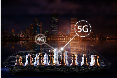 5个社会互联网竞赛全球技术天际棋子数据网络商业背景图片