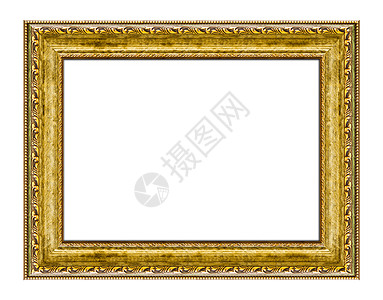 图片或照片的木木边框乡村长方形边界金子风格艺术绘画镜框雕刻框架图片