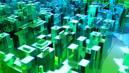 抽象城市的场景  3D渲染公司建筑天空反射工程建筑物窗户办公室市中心技术图片