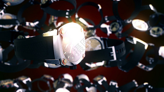 CGI 带飞行手表的运动图形图片