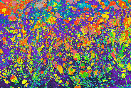 以色彩多彩背景为背景的抽象混合艺术图案装饰品花纹艺术品脚凳绘画大理石创造力彩虹帆布海浪图片