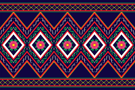 几何设计图案面料民族东方传统和手绘刺绣风格线图片