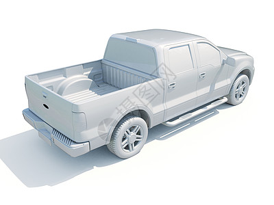 3d车白色空白模版豪车模板保养维修车身图标汽车3d车辆轿车背景图片