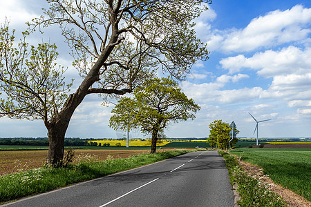 风力涡轮机农场绿色环境力量涡轮活力农业天空气候生态发电机图片