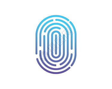 指纹标志图标插图矢量模板钥匙技术打印安全犯罪鉴别生物扫描识别手指图片