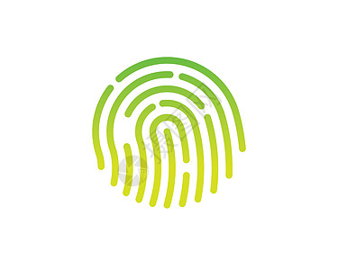 指纹标志图标插图矢量模板安全识别扫描拇指技术警察犯罪扫描器生物手指图片