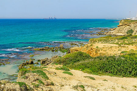 盖多海滩海保留地 哈德拉蓝色悬崖砂岩场景海景岩石自然保护区公园娱乐风景图片