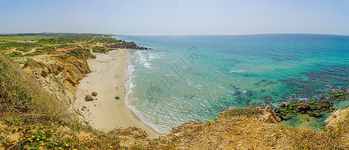 盖多海滩海保留地哈代拉全景图片