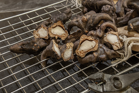 咸水 冷栗 塔帕纳坦水牛煮沸菱形蝙蝠黑色零食双棘菱角图片