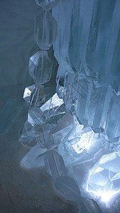 瑞典2020年2月27日艺术数字天空冻结吸引力旅行水晶雕塑家冰雕蓝色图片
