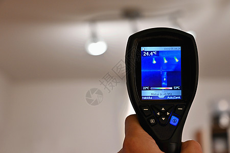 用于检查温度的手热成像照相机服务器制造业扫描探测器相机加热器传感器损失加热数据图片