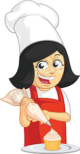 纸杯蛋糕松饼面包店糕点糕点蛋糕店卡通吉祥物图片
