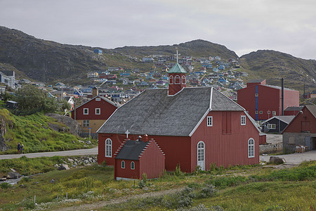 教堂建于1832年 又称“我们的救世主” 格陵兰的Qaqortoq图片