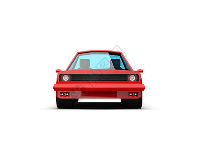 白色背景上的简单多边形红色运动比赛CUPe Car 图标电动车生态长方体玩具卡通片电池充值汽车图表收费图片
