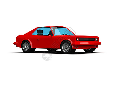 白色背景上的简单多边形红色运动比赛CUPe Car 图标车站跑车电动车卡通片信息生态车轮长方体速度汽车图片