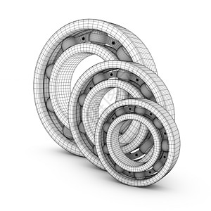 球在切分中的轴承技术白色滚动工业滚筒金属建造机械材料机器图片
