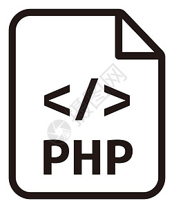 PHP con 主要编程语言矢量图标它制作图案图片