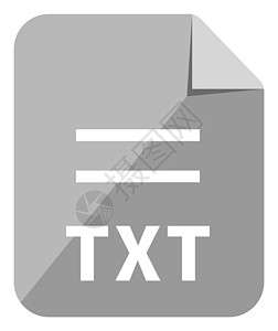 TXT 图标主要文件格式矢量图标插图颜色 versio图片