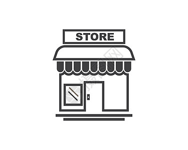 商店图标徽标矢量图城市店铺咖啡店服务网络建筑建筑学精品窗户销售图片